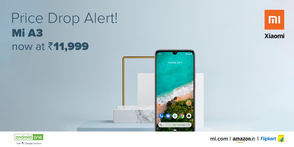 manukumarjain's tweet photo. Mi fans, your favourite #AndroidOne phone with #48MP Triple Camera now available at a new price: 1⃣1⃣,9⃣9⃣9⃣
Get yours from https://t.co/lzFXOcGyGQ, @amazonIN, @Flipkart and retail stores.
I personally love the AMOLED screen on #MiA3. What's your favourite feature?
#Xiaomi ❤️ https://t.co/1eGsf7MZS2