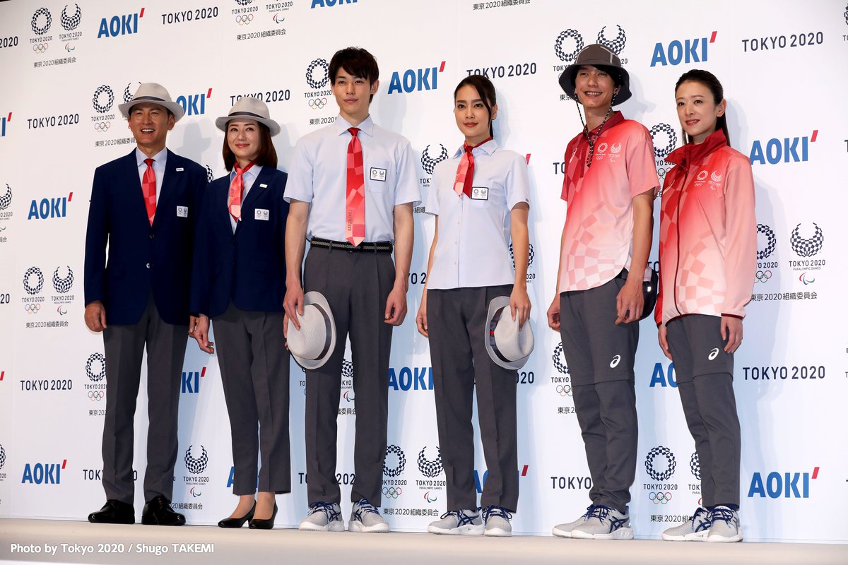 Tokyo さらに 今日は Tokyo に参加する日本代表選手団公式服装デザインも発表されました 撮影させていただいたのは 瀬戸大也選手 Daiya Seto と前川楓選手 K S10 とっても素敵ですね 全員団結 T Co Pxgtaypwbr T