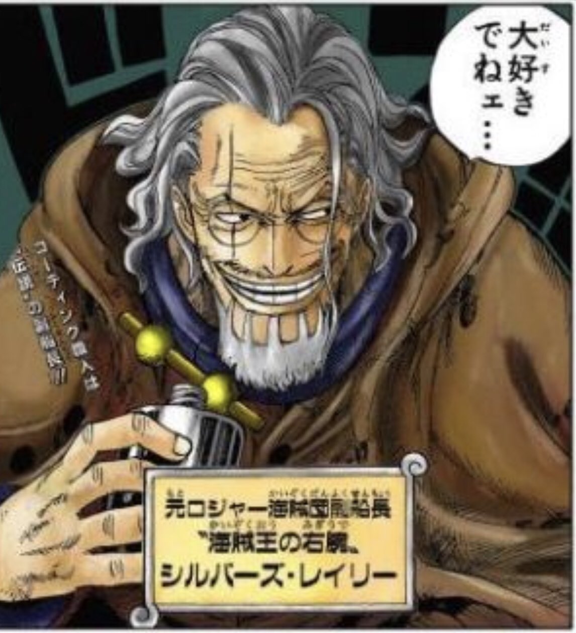 ふぇんりる レイリーはその造船もしくは改造技術で 古代兵器プルトンを再現した そしてゴッドバレー事件にてロックス海賊団を倒すためにプルトンを使用した 冥界の王の名になぞらえたプルトンを使用した事により レイリー 自体が冥界の王である冥王の２