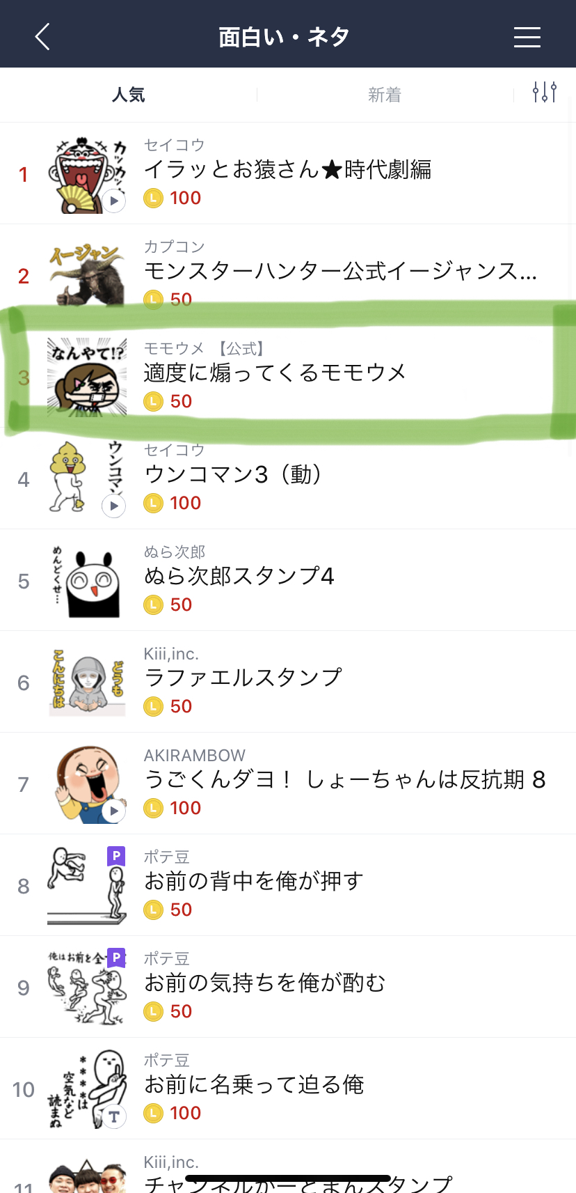 Twitter 上的 モモウメ 公式 みなさんのおかげでlineスタンプが人気クリエイターズ スタンプランキングで12位 面白い ネタ ジャンルではランキング3位にまで到達することができました ありがとうございます T Co 4qizpsqlcb Twitter