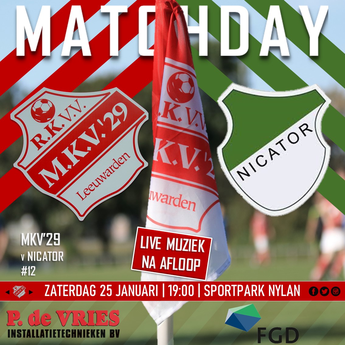 MKV29's tweet image. Voor de verandering speelt onze H1 op zaterdag.