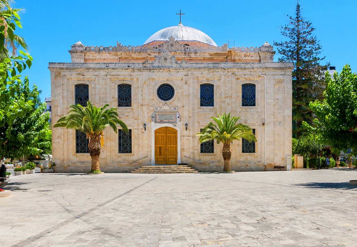 Ottoman Vezir Mosque (Kandiye)Built circa 1856 in Heraklion, Ottoman Crete. Converted to a Church dedicated to St. Titus after the the genocide of Cretan Muslims.