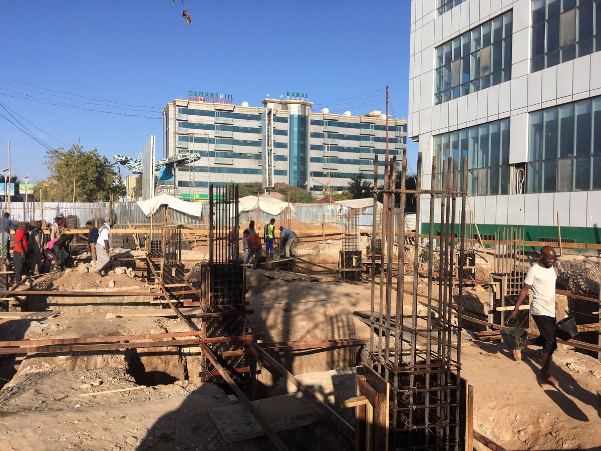 Early morning visit to the site of the Somaliland National Museum to observe the foundations go up #somalilandnationalmuseum #hargeisa #somaliarchitecture #somaliland #museumarchitecture