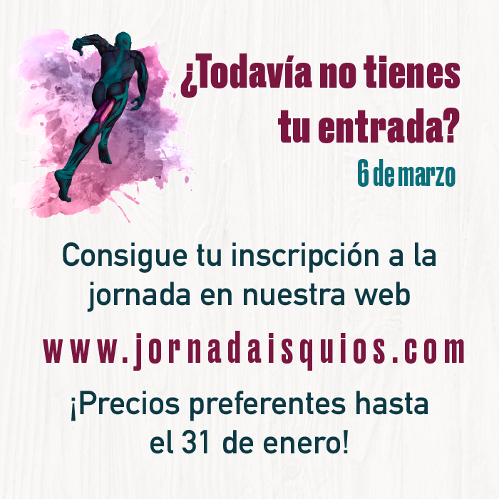 JIsquios's tweet photo. ✅ Últimos días para los precios preferentes en las inscripciones: ¡No lo pienses más y hazte con tu entrada! 👉 https://t.co/WZASE16l3c
#Isquios2020 #Trauma #Traumatología #Isquiotibiales #Fisioterapia #Rehabilitación https://t.co/NypD1Jnoq7