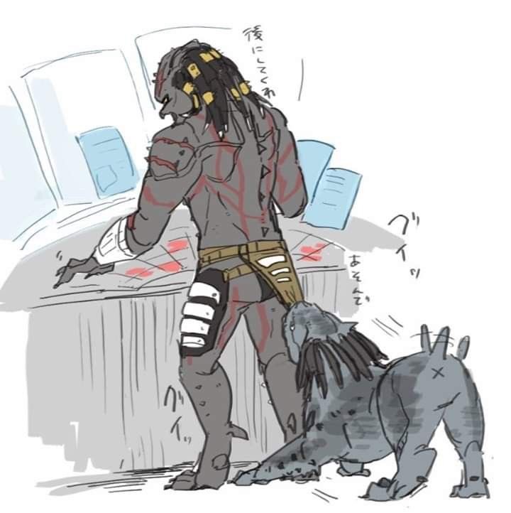 xxzanielxx's tweet image. พึ่งเคยเห็นแฟนอาร์ตอัลติเมตเพรดเดเตอร์กับหมาอวกาศ แงงง น้องน่ารักมากเลย #Predator #yuatja #UltimatePredator