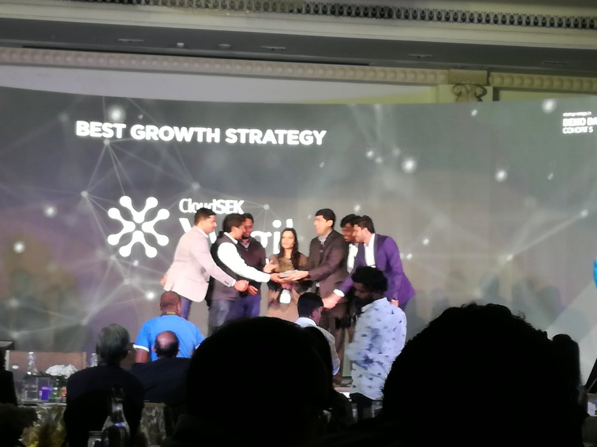 harish128's tweet photo. Anil Valluri @anilval President @NetAppIndia awarding Best Growth Strategy to #CloudSek Xvigil - Congrats #NetAppExcellarator Demo Day #DataDriven https://t.co/lcoSkuHkfd