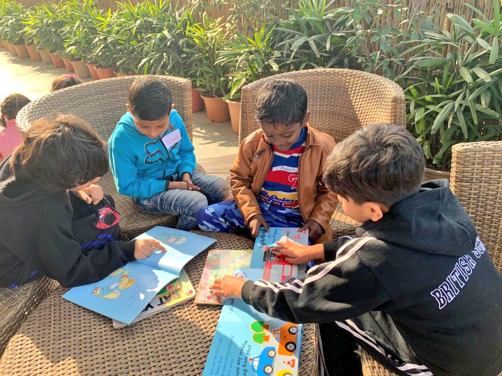 CS Initiative - Disha Programme, reading  and learning to communicate in English to support the economically disadvantaged group of children. #ForEveryChild #Students #EducationDay #EducationForAll #SDG4 #TBSDelhi