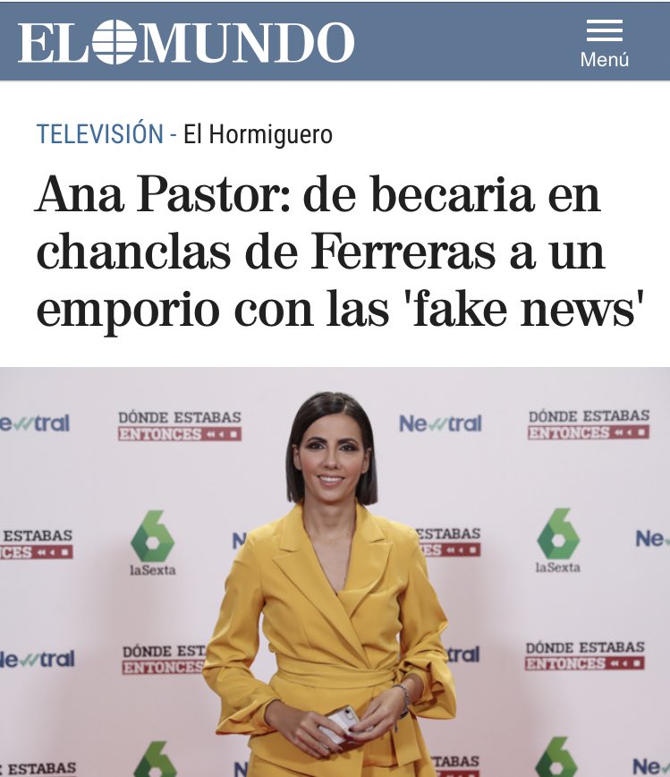Ana Pastor on Twitter