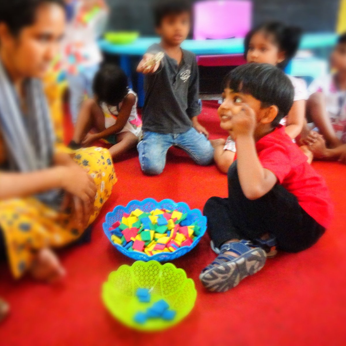 StMarksSchools's tweet photo. The Joy of Math ! Learning Number & Value concepts in a FUN way. #Montessori #Froebel #MathSkills #ValueConcepts #StrongFoundations #EYFS #FunTeachingAids #FunWithNumbers #FunWhileLearning https://t.co/LsP4wI3rmA