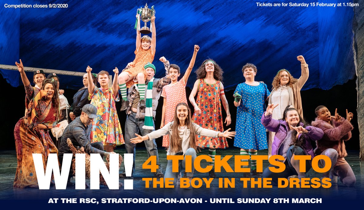 WhatsOnBrum's tweet photo. #WIN!

4 tickets to @davidwalliams' The Boy In The Dress which shows at @TheRSC until 8 March.

Tickets are for the 1.15pm performance on 15 February.

FOLLOW + RT before 9/2 for your chance to win! https://t.co/JaZAcuwzZB