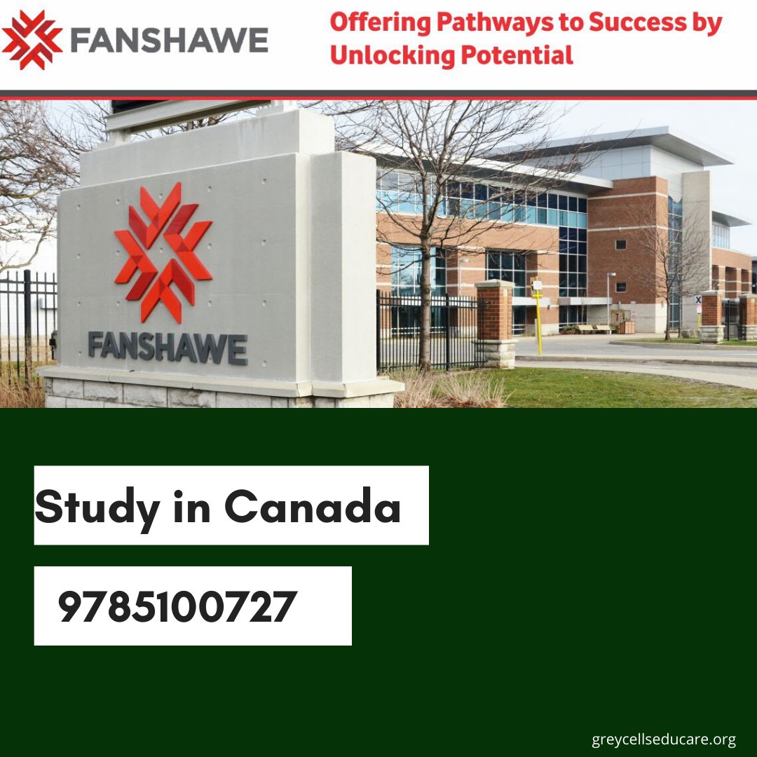 greycellsedu's tweet photo. Study in Canada | Fanshawe College,Canada Open for May'2020 Intake for UG &amp; PG Courses.
👉For more details call us @9785100727
👉web: https://t.co/7I1FFSjcfH

#studyabroad #overseasEducation #studyinCanada https://t.co/CaMVUfhUxH
