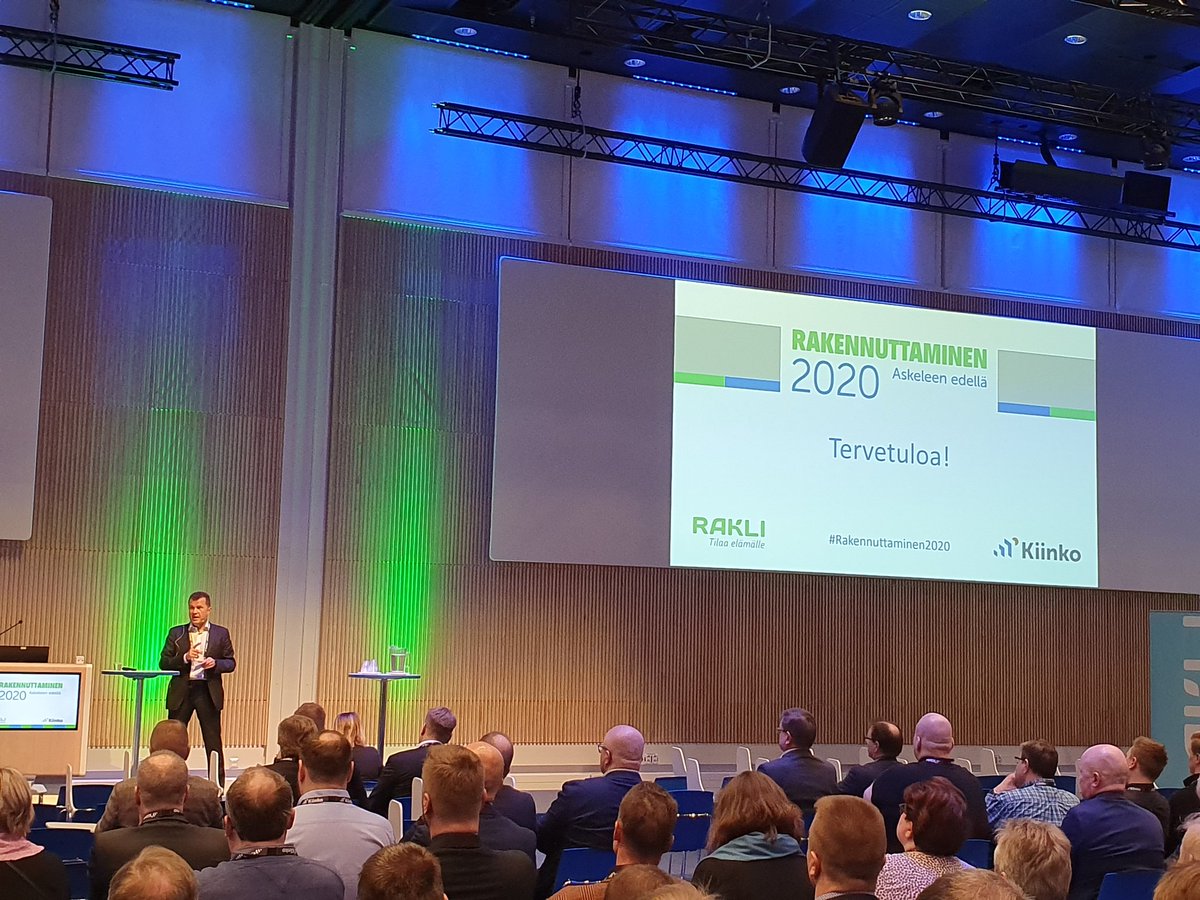 #rakennuttaminen2020  suurtapahtuma starttasi <a href="/JyrkiLaurikaine/">Jyrki Laurikainen</a> avaussanoin. Rakentamisella suuri rooli ilmastonmuutoksen ehkäisemisessä.