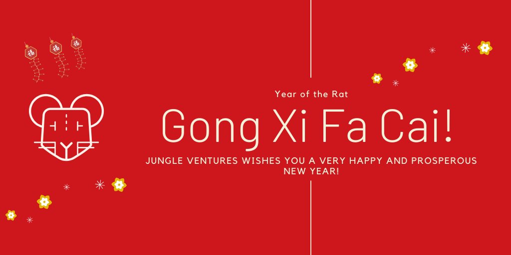 Gong Xi Fa Cai! Here’s to new beginnings in the Year of the Rat. May the New Year bring you good health and fortune, and your hearts be filled with joy. Best wishes from #TeamJungle. Keep hustling, keep growing. #buildtolast #jungleventures #newbeginnings #newyear #keephustling