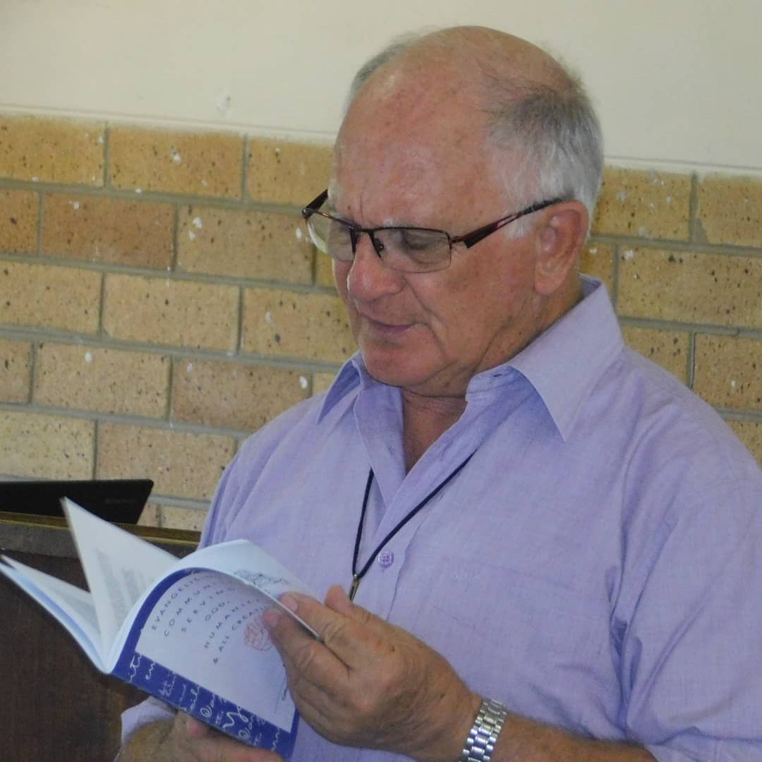bpbhubesi's tweet photo. Bishop Eddie Risi OMI presents the pastoral plan to the Council of Evangelisation: "Evangelising community serving God, humanity and all creation" #SACBC https://t.co/qAq3XCIiBq