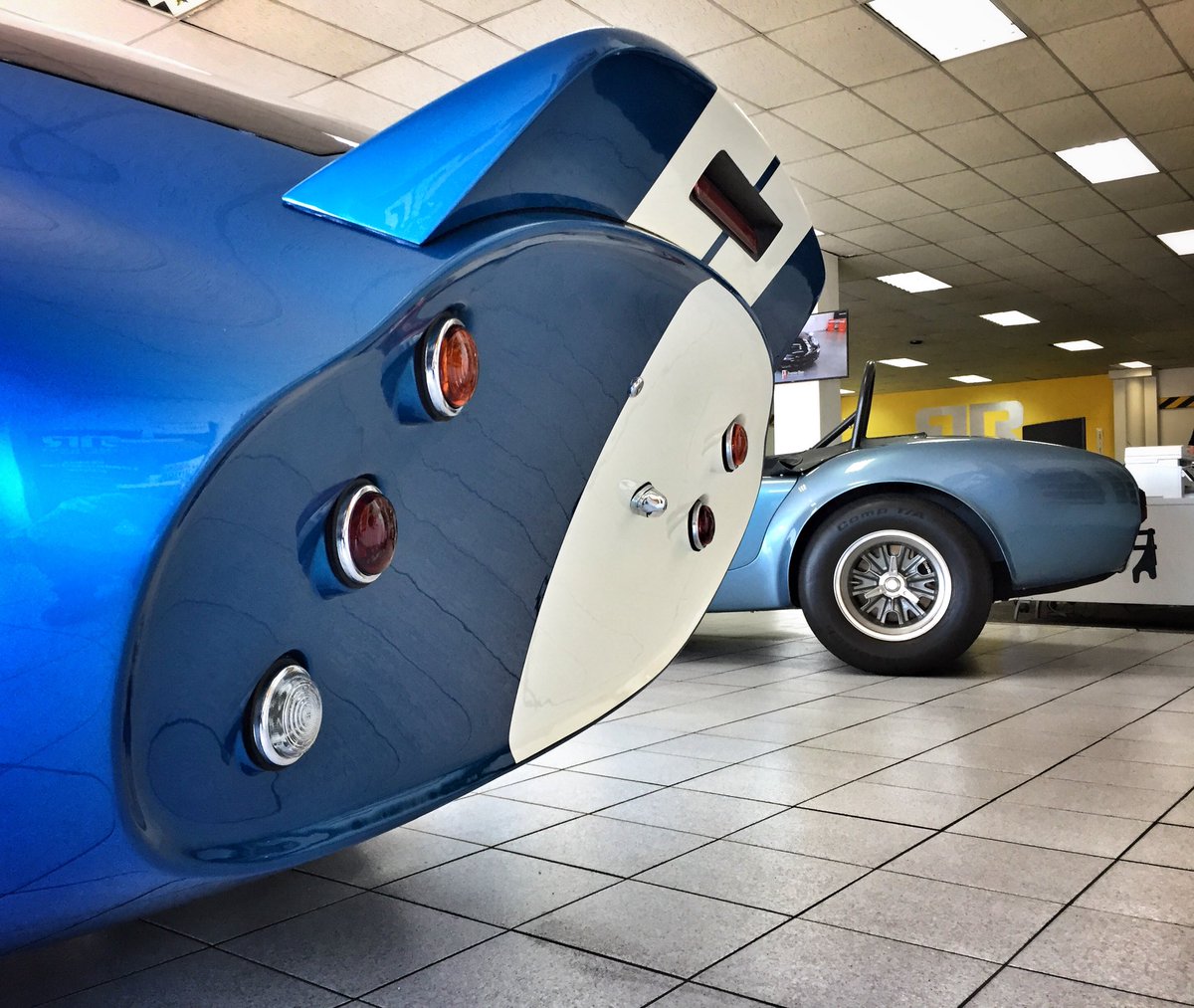 Ray_Leathern's tweet photo. The Shelby Legendary cars - Cobra, Daytona and GT40 - constructed by Jimmy Price of Hi-Tech Automotive/Superformance in Port Elizabeth are rolling works of art, there’s no other way to describe it #ShelbySA ⭐️💨 https://t.co/5EIUbWSdvH
