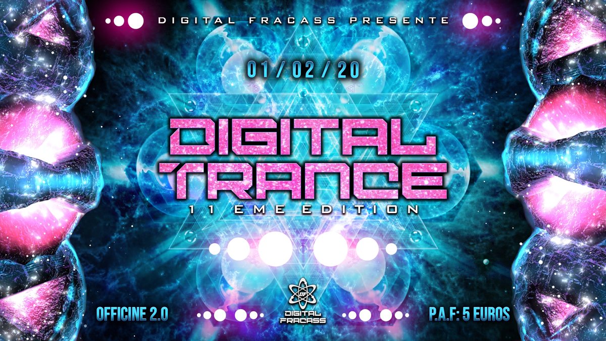 digitalfracass's tweet photo. Next week, we're back @lOfficine2 with our secret formula of "two rooms, two moods" ππΊπ€ͺ In the first room, the new #DigitalTrance will give you the finest #psytrance music ππ #DT11 #psychedelic #trance
β‘οΈ https://t.co/iMDCRan4Uo https://t.co/VgVCpjlzSt