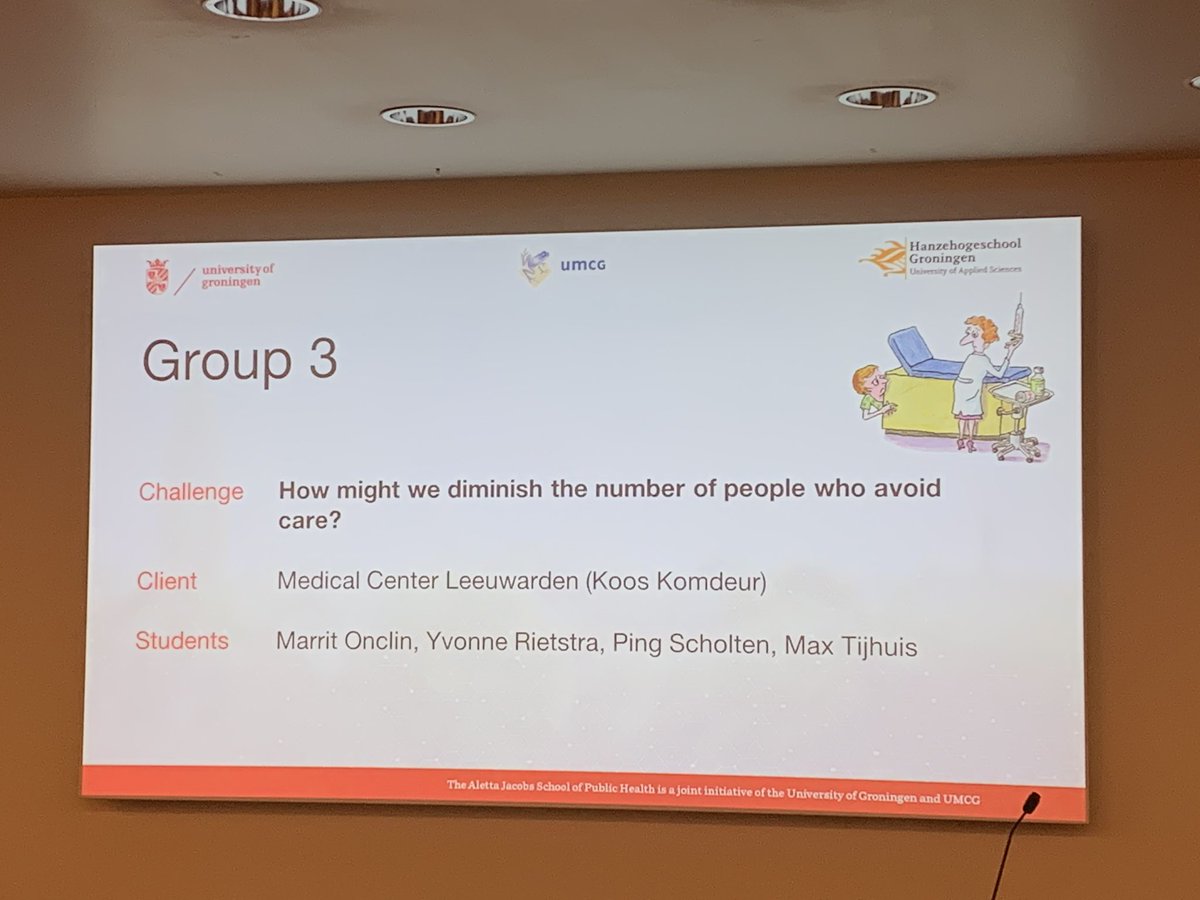 At the celebration and closing party of one of the #studievoorschotmiddelen funded #interdisciplinary #projectbased minors our students present proudly their results. #morehealthyyears #team_EIR <a href="/univgroningen/">University of Groningen</a> <a href="/umcg/">UMCG</a>