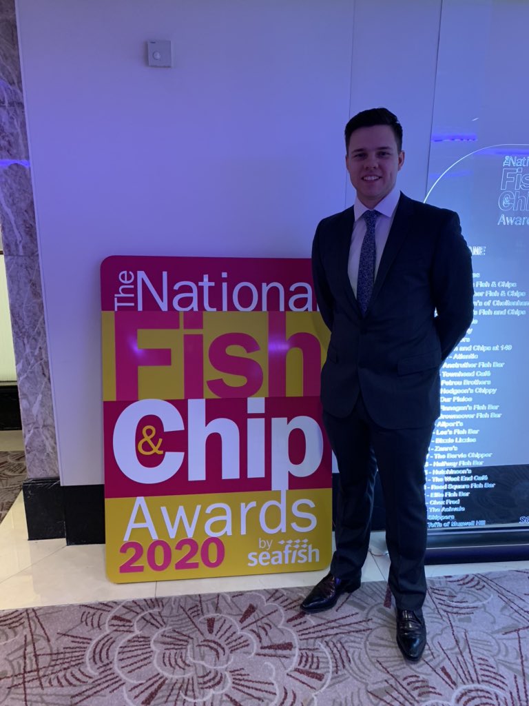 Frydales's tweet photo. Good luck today Charlie #fishnchipawards @seafishuk https://t.co/pLtIetkC1L