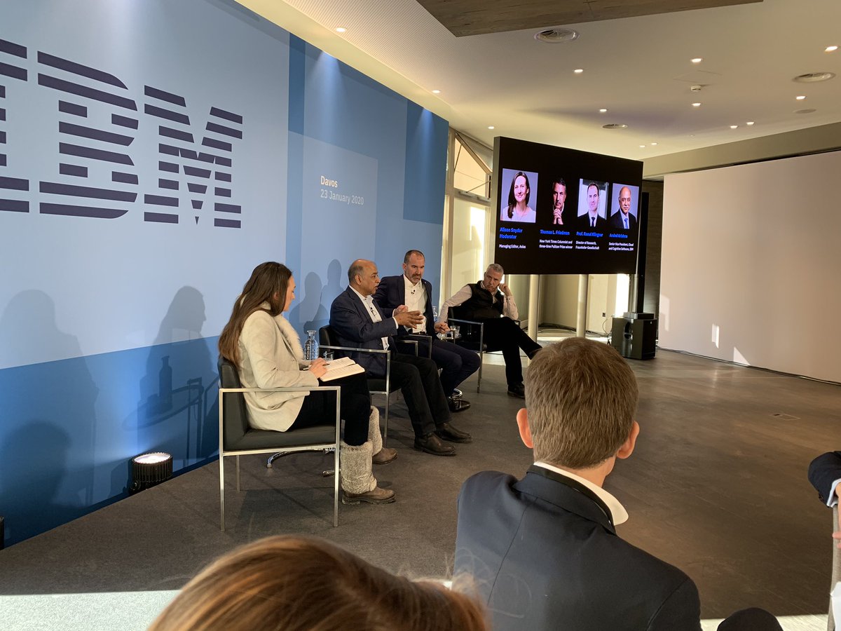 Batteries could become 10x better with help of #QuantumComputing says Arvind Kirshna <a href="/IBM/">IBM</a>.  

 <a href="/GinniRometty/">Ginni Rometty</a>, Raoul Klingner and <a href="/tomfriedman/">Thomas L. Friedman</a> discuss emerging applications in improving AI, pharmaceuticals and optimization.