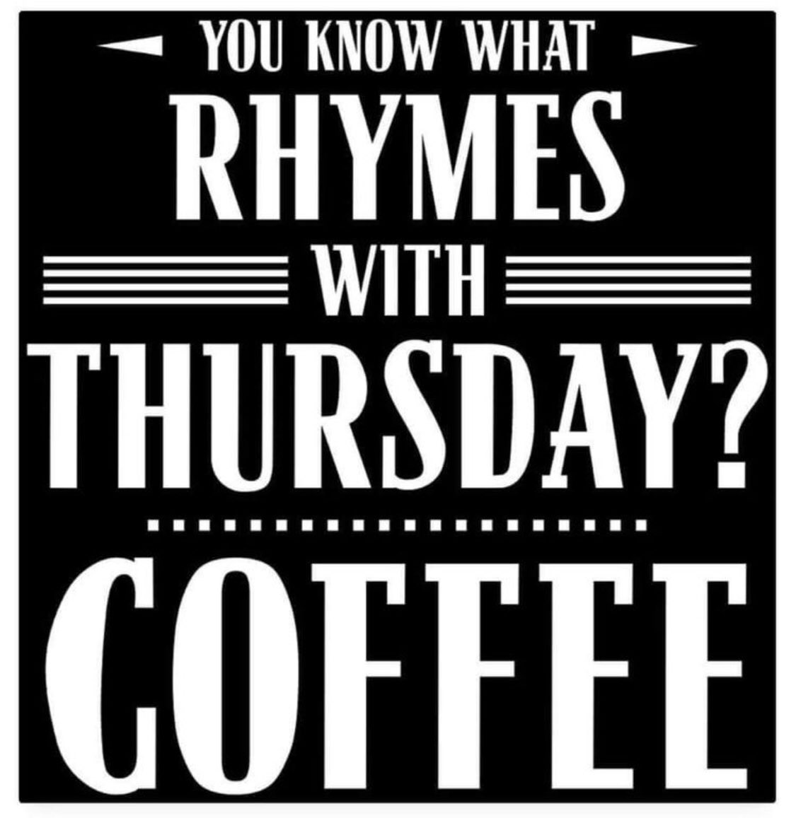 BBCC_VetCoffee's tweet photo. Yaaasss!!! Coffee rhymes with every day of the week! Make sure it is Brass Bullet Coffee that is in your cup! Drink Better Coffee.  #drinkbettercoffee https://t.co/rvBCbrQWqL https://t.co/sJkVkBHfnx https://t.co/6hDOMQXmBk