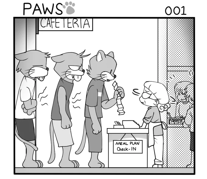 I am now the cartoonist for my college's newspaper!
"PAWS" Issue 1 
