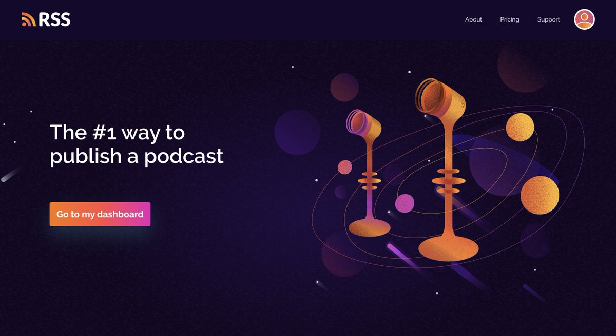 rss's tweet photo. Simply... https://t.co/yqOKPmzI9m - the #1 way to publish a #podcast🎙🌎 Check out the brand-new version of our #podcasting platform!  #RSS #podcasters #tool #hosting https://t.co/mkAmcho1X8