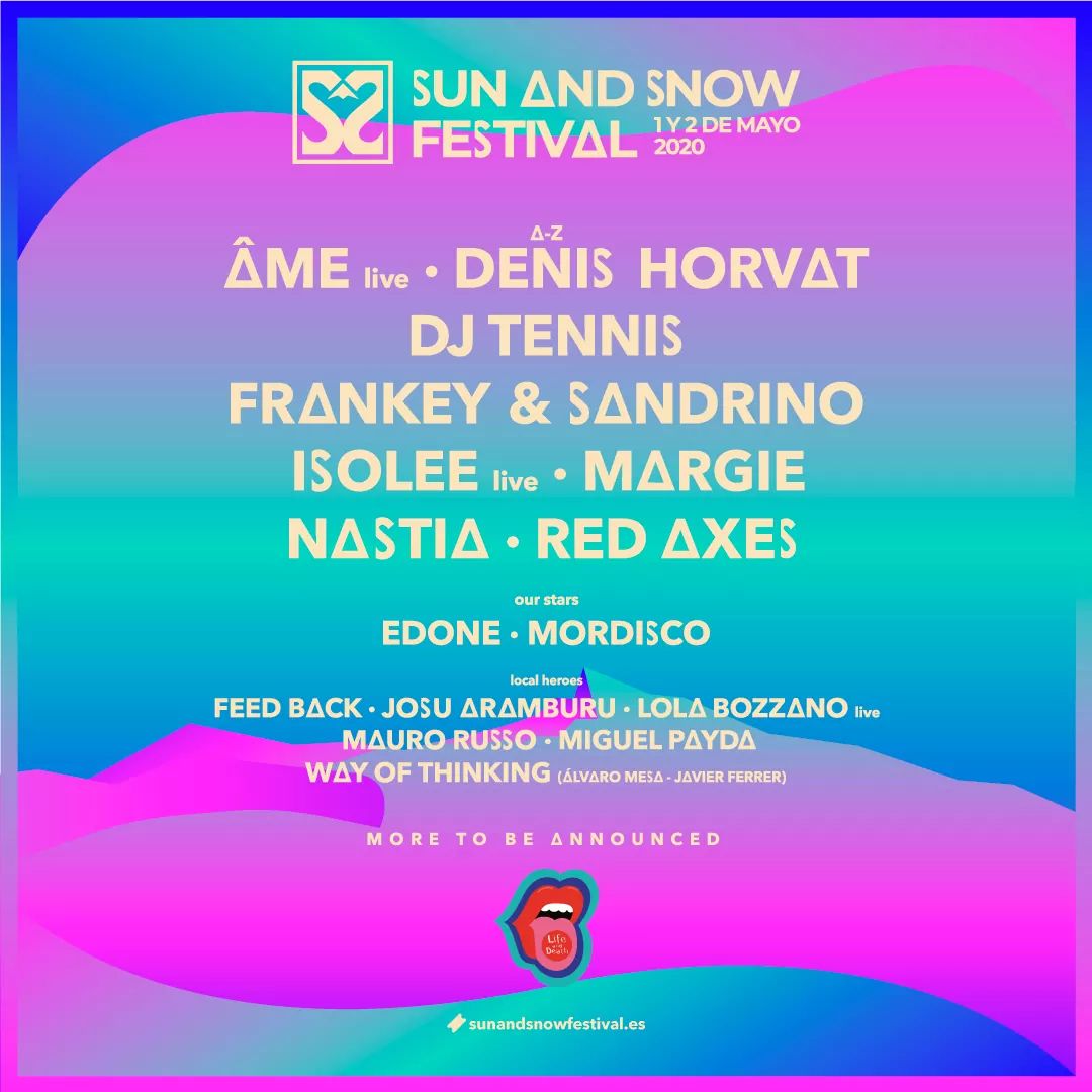 caveloud's tweet photo. 🔴 #ÚLTIMAHORA || Desde Granada nos llega un primer potente avance por parte del @SunAndSnowFest

Destacan nombres como Dj Tennis, AME, Denis Horvat o Red Axes entre otros ✨⚡🔥 https://t.co/jyeEzwUKe3