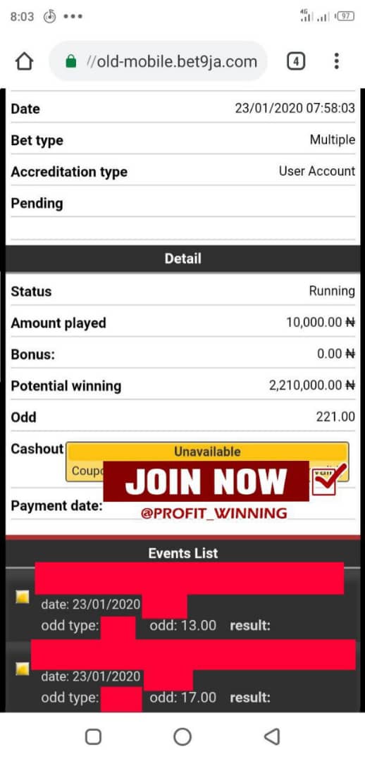 Bet9ja old mobile booking Bet9ja old mobile booking