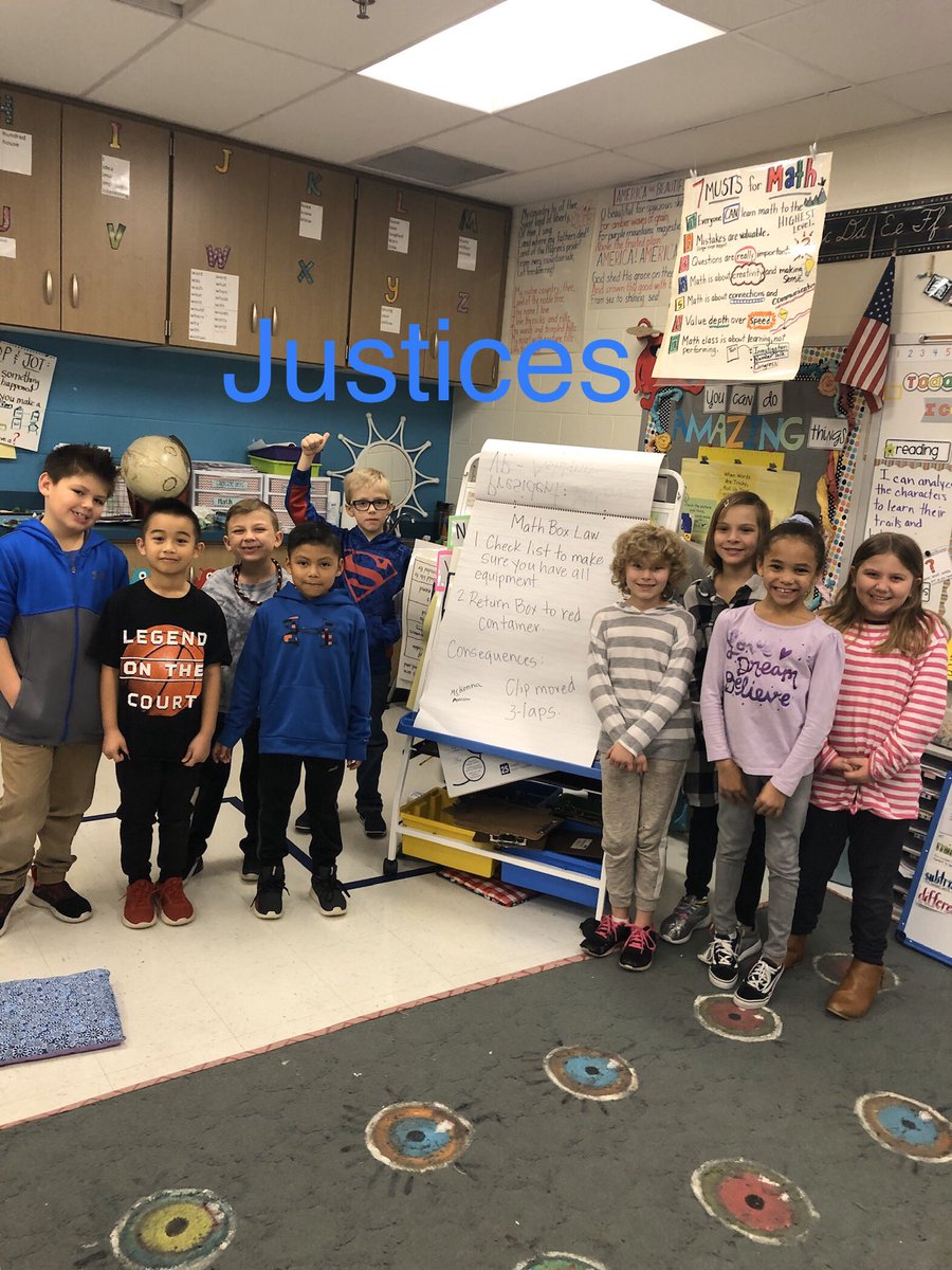 ewolfe_24's tweet photo. Our class created our first law...Math Box Law.  President (and VP😊) signed it into law.  This law will hopefully keep us from losing our math tools needed for class.  #magnolialearns https://t.co/dcWoBWSKO6