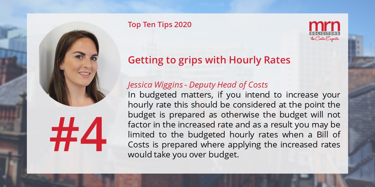 Here’s the fourth of our Top Ten Costs Tips series, thanks to our Jessica Wiggins for her submission!