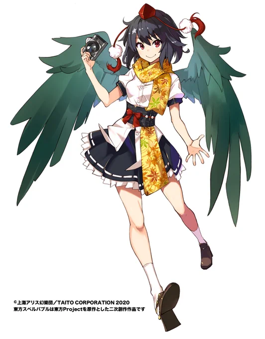 Nintendo Switch用ソフト『東方スペルバブル』で「射命丸文」のイラストを担当させていただきました、CVは佐倉綾音さんです!よろしくお願いします!
https://t.co/SDD58kjsWb
 #東方スペルバブル 
