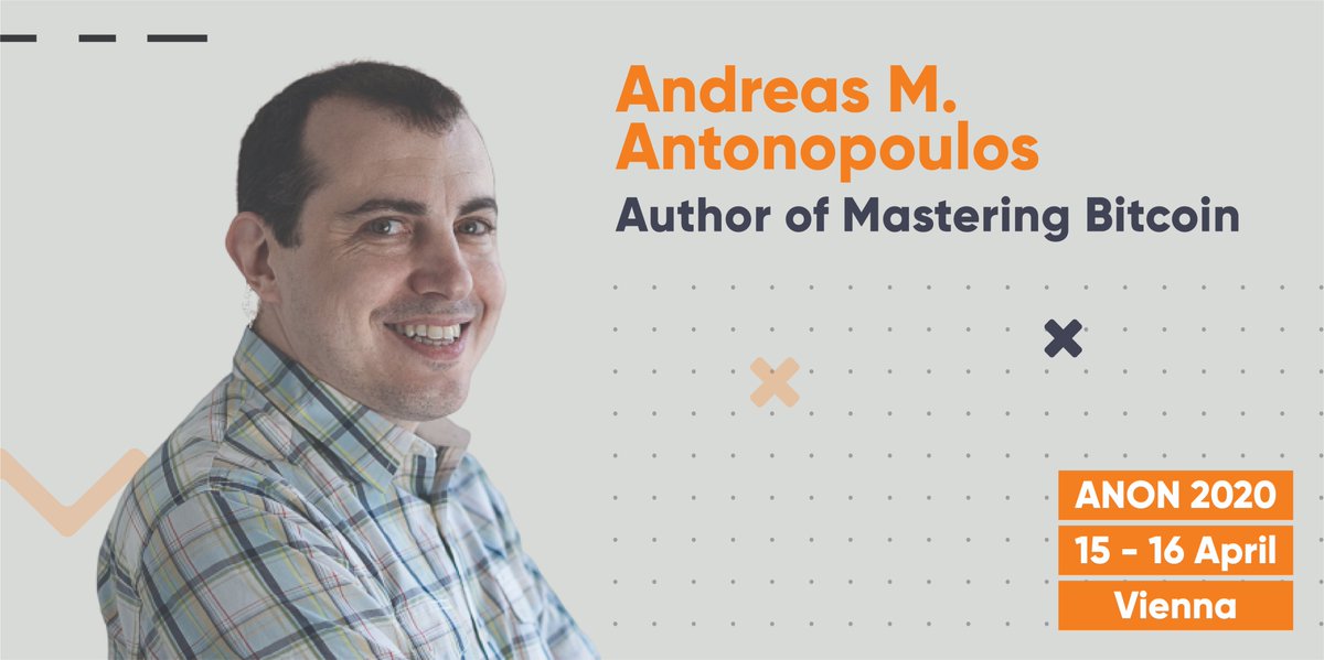 🎙️Looking to meet #Blockchain Expert @aAntonop, author of several 📚bestsellers?

📙Mastering #Bitcoin amzn.to/2NUnLt0
📘Mastering #Ethereum amzn.to/36mPXuY
📗The Internet of #Money amzn.to/2sPho2T

Save the Date, meet him Live at @ANONSummit in 🇦🇹Vienna.
