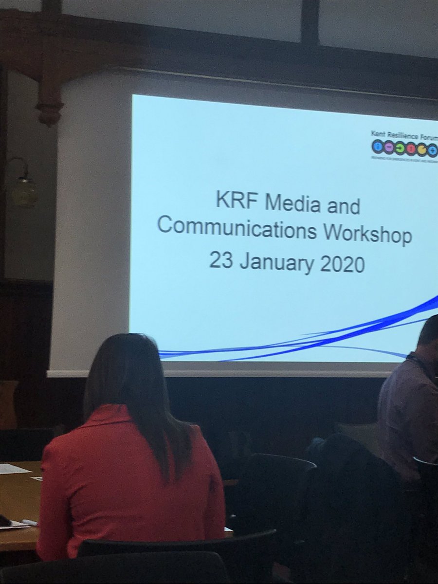 Great day at the KRF media and communications workshop presenting on response and recovery comms following a major incident with Clare Mills and <a href="/IamScottMcP/">Scott McPherson</a> #commslife