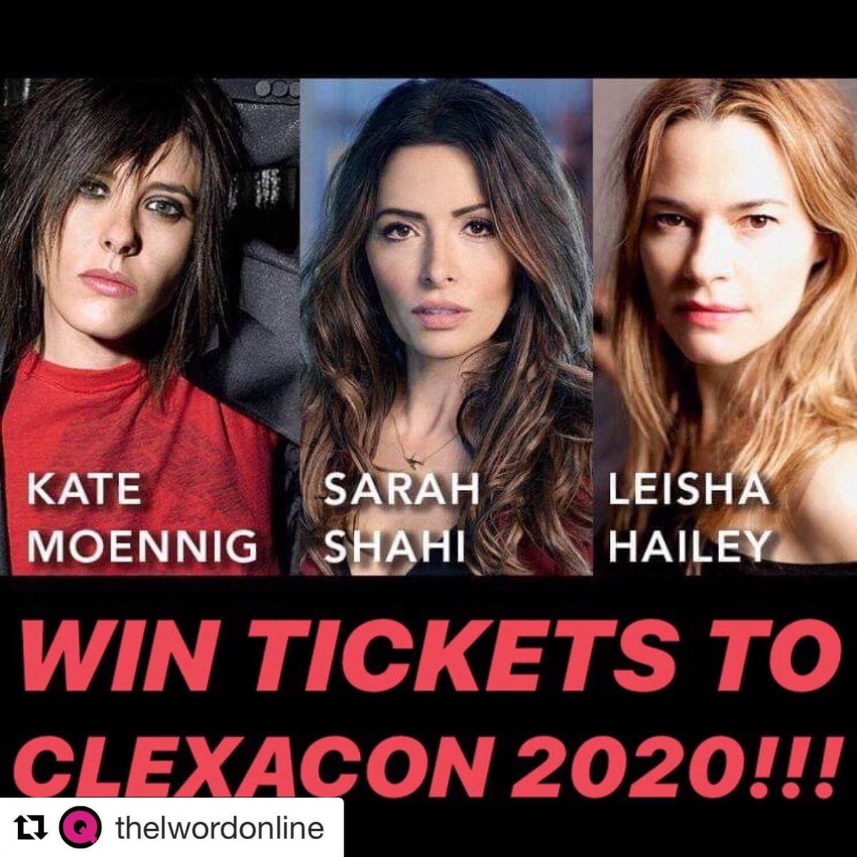 LHaileyFanTweet's tweet photo. Tag on Instagram (#Repost thelwordonline :
👉 Simply tag a friend below and tell us why you want to come to #clexacon2020 #️⃣ Use the hashtag #ClexaContest. 🎁 Prize: 2 tickets to @clexacon (April 16-19, 2020) in Las Vegas 😮 (travel &… https://t.co/g64kgauURk… https://t.co/ZidMmNBijb
