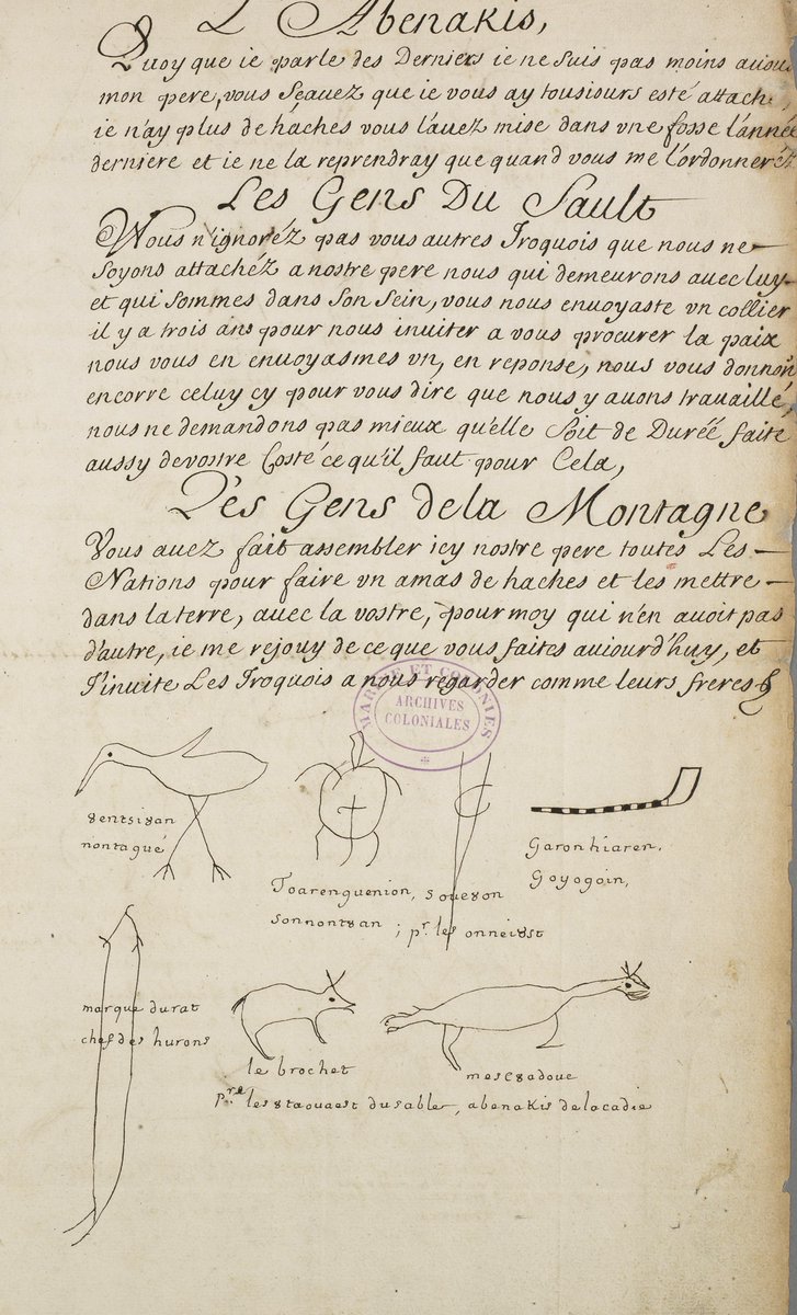 ANOM_officiel's tweet photo. #BattleSignatures #JMEcritureManuscrite
@ArchivesnatFr @ArchivesBxM @ArchivesVosges @ArchivesdeLyon @Interbibly
Traité de la Grande Paix de Montréal, signé entre les français et les nations amérindiennes le 4 août 1701!
(C11 à 19) https://t.co/TFjnvAwGnM
