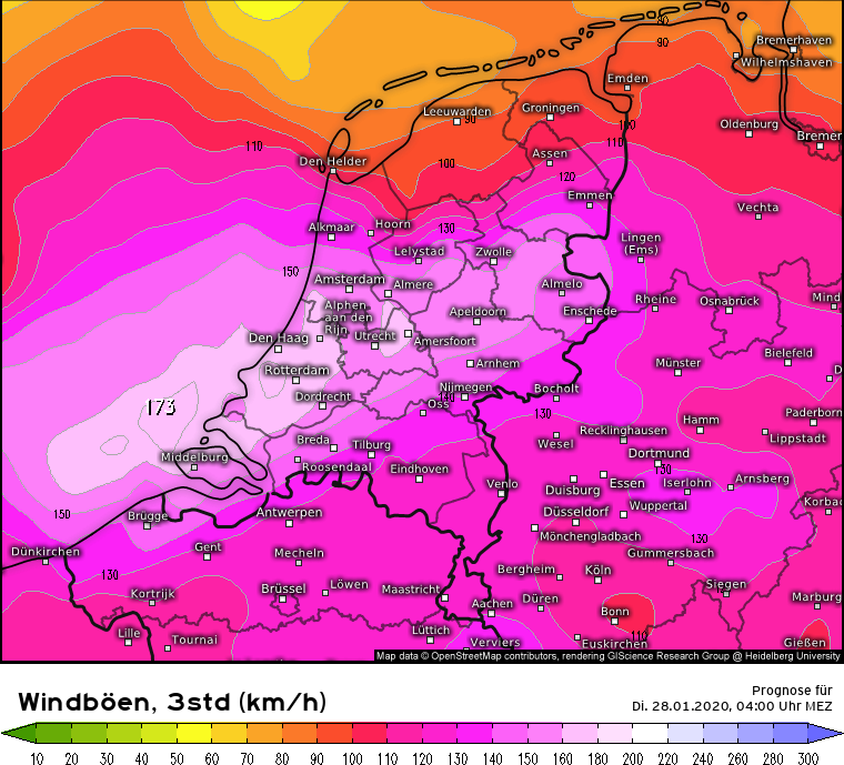 Ook het ECMWF kwam al met wat inleidende beschietingen betreffende het vermeende windgeweld. Je zal maar in #Hellevoetsluis wonen he...met >170 km./u. de beuk er in..