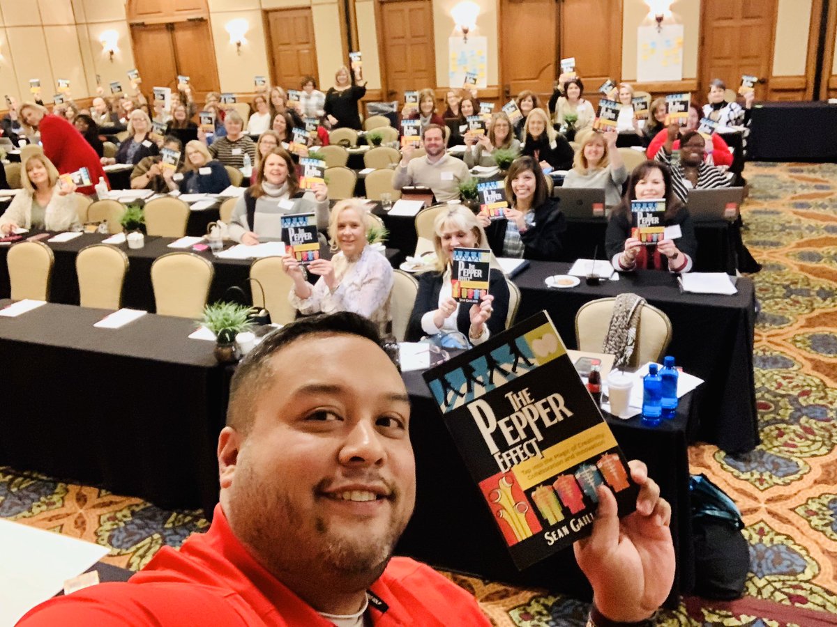 coachnicksun's tweet photo. Read The Pepper Effect recommended by a friend, @JenWilliamsEdu, shared with co chair of GA Gifted Consortium, made into theme of conference, &amp; invites me &amp; @DPSIntTech to share passions &amp; tech with team for conference. Thanks GGCC, The Effect is real #neversettleforthetriedpath https://t.co/7eW0KvN2hq