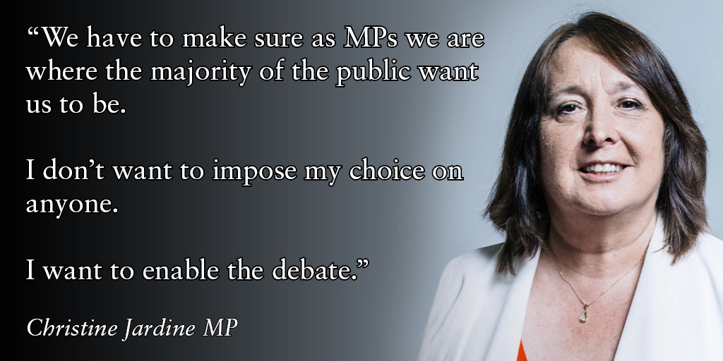 dignityindying's tweet photo. At 3pm @cajardineMP will host a 90-minute debate on assisted dying.

The current law is causing real problems for terminally ill people, their families and professionals.

An independent inquiry would enable the views of those most affected to be heard.

#CompassionIsNotACrime https://t.co/qfT5vurRmD