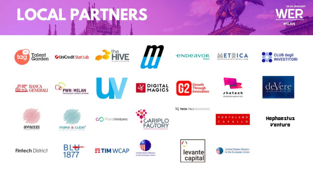 We've just landed in #Milan, before the event starts, we want give a big shout out to all of our great partners, especially to <a href="/TalentGardenit/">Talent Garden Italy</a> and <a href="/UniCredit_IT/">UniCredit Italia</a> , without whom this event would not be possible.

Thank you👏 see you tonight!
#WER2020