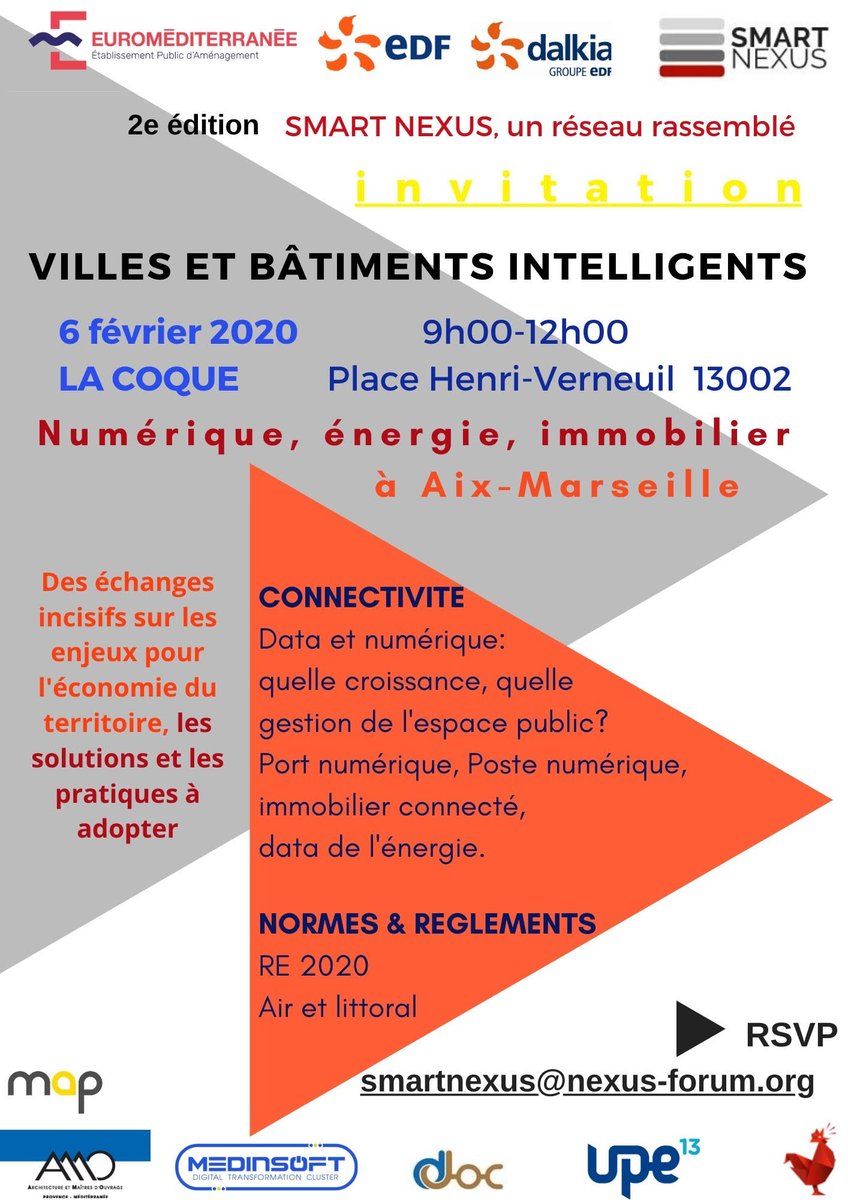 Medinsoft's tweet photo. [ #EVENT 📍 ] #RDV le 6 février à La Coque pour des conférences autour des thèmes du numérique, de l'énergie et de l'immobilier 👍🤩 !
Découvrez le programme ⤵ #Marseille #Numerique #enegie #Immobilier #Aix https://t.co/igguaMM6YQ
