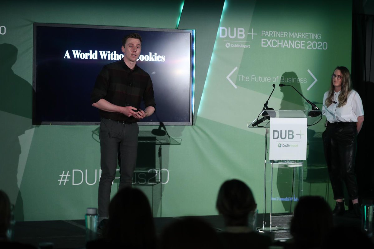 DUBPlus24's tweet photo. .@Rothco's Joe Ronan shares his top tips on how to live in a world without cookies (not the sweet ones). 

1. Fail to prepare, prepare to fail.
2. Don't forget what you already know.
3. Data is everywhere, creativity can make it 
     useful. 
#DUBPlus20 https://t.co/1KnMWSEB4n