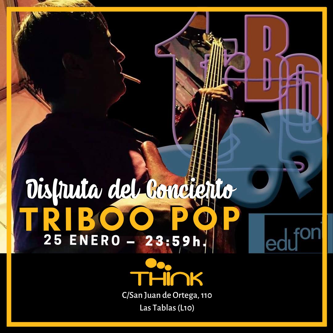 thinkmadridbar's tweet photo. Este sábado tendremos en concierto a TRIBOO POP en Think. Te esperamos para disfrutar de las mejores versiones del pop rock español!! 🔥 No te lo puedes perder!!
📅Sábado, 25 de Enero
⌚23:59h
🚇 Las Tablas (L10)

#think #concierto #triboopop https://t.co/drfJJbiHry