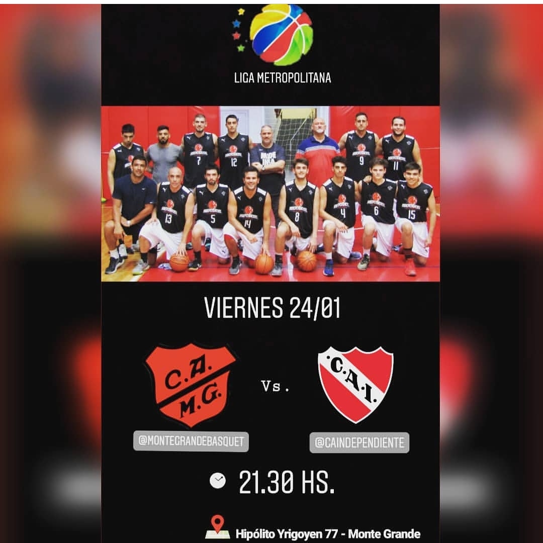 BasquetCai's tweet photo. Este viernes continúa la Liga Metropolitana. Por la fecha 6 Independiente visita a Monte Grande a partir de las 21.30 hs. 
Te esperamos para alentar al Rojo!!!!🏀🏀🏀🇦🇹🇦🇹🇦🇹 https://t.co/OjokgKpknf