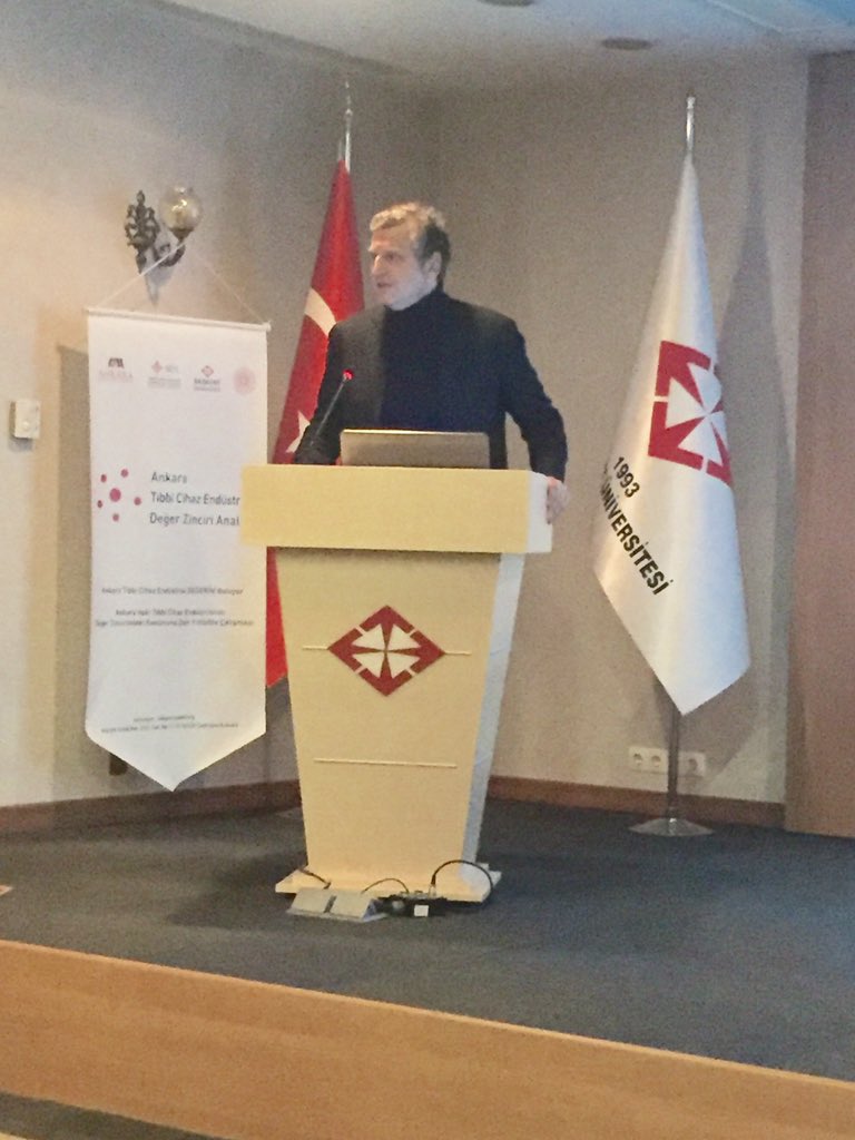 trseis's tweet photo. “Ankara’daki Tıbbi Cihaz Endüstrisinin Değer Zincirindeki Konumuna Dair Fizibilite Çalışması” projesinin  kapanış toplantısında konuşan YK Bşk. Yrd. Onur Özcan ve @bu_bitto yöneticisi @arzufirlarer üniversite ve sanayi işbirliğinin önemine dikkat çektiler.  #seis https://t.co/SviqP5NQKp