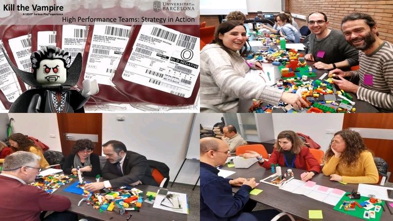 JuarezPere's tweet photo. @UniBarcelona Docentes e Investig. del  Dept de Matemática Económica Financera y Actuarial  en el "Kill the Vampire" Project. Una experiencia LEGO® Serious Play® donde 5 equipos desarrollan un Plan Acción con Strategic Problem Solving
#StrategicProblemSolving  #LEGOSeriousPlay https://t.co/tJkxH2efII