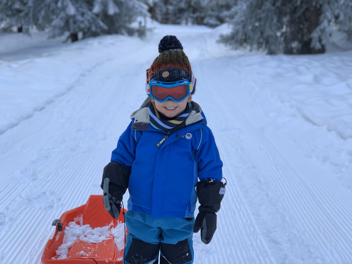 NACPritchard's tweet photo. #TBT to Fresh #snow last week on our last night, so it was #sledging fun in the #woods; much fun had by all! #RooRocks #larosiere #ski #skiholiday #lovemountains #loveskiing #lovesnow #spottyotter #stonz #stonzwear @espritholidays @la_rosiere1850 @spottyotter @StonzUK https://t.co/1PCCLjrSL6
