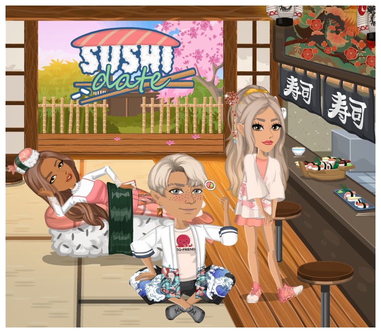 MSP_world's tweet photo. Today, we are serving 🍣 on a platter! New theme out now! Looking forward to seeing your amazing looks! #servingfish #sushidate #msptheme https://t.co/cNJWfHFLS7