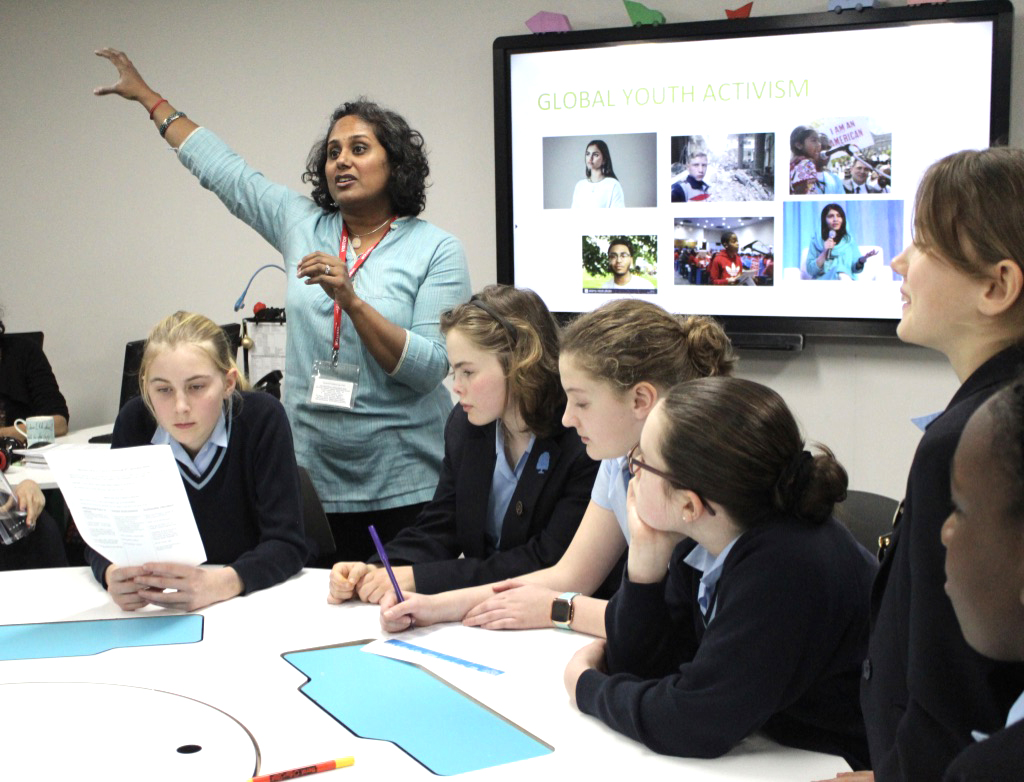 CHSSTEM's tweet photo. Eco Council (Years 7-11) &amp; Eco Warriors (Years 4-6) enjoyed a workshop led by Manga &amp; Abha from Reading International Solidarity Centre. We looked at thinking about Youth Activism and understood that small actions in school and as individuals can make a big difference! https://t.co/sHhWly3KjL