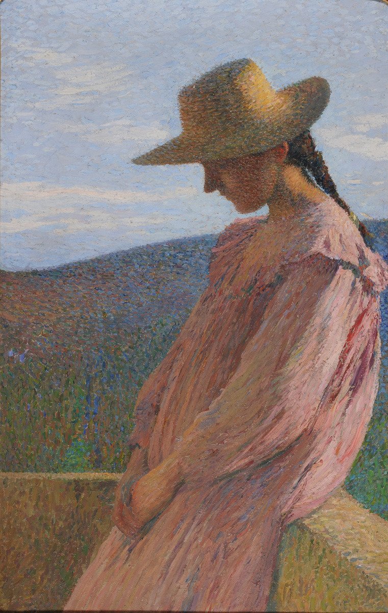 27. Young Seated Girl, Henri Martin, 1904