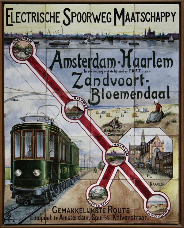 Lijsterstraatje's tweet photo. While #Scheveningen focussed mainly on rich domestic and foreign tourists who wanted to spent the summer here, the interest of most other Dutch tourists focussed much more on short-day tourism in #AmsterdambytheSea, the nearby and good accessible seaside resort of @zandvoort https://t.co/aoJ6neb2V3